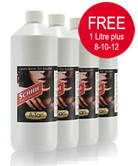 Spray Tan Machine A-Tan 4 for 3 Offer (8-10-12%), Offer - spray tanning equipment | SprayTanSupermarket